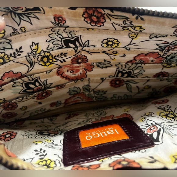 Elegant Dark Purple Pebbled Leather Clutch - Picture 9 of 11